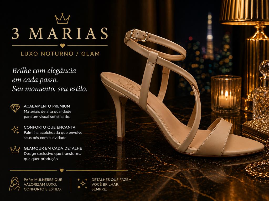 Sandália Bico Folha - 3 Marias